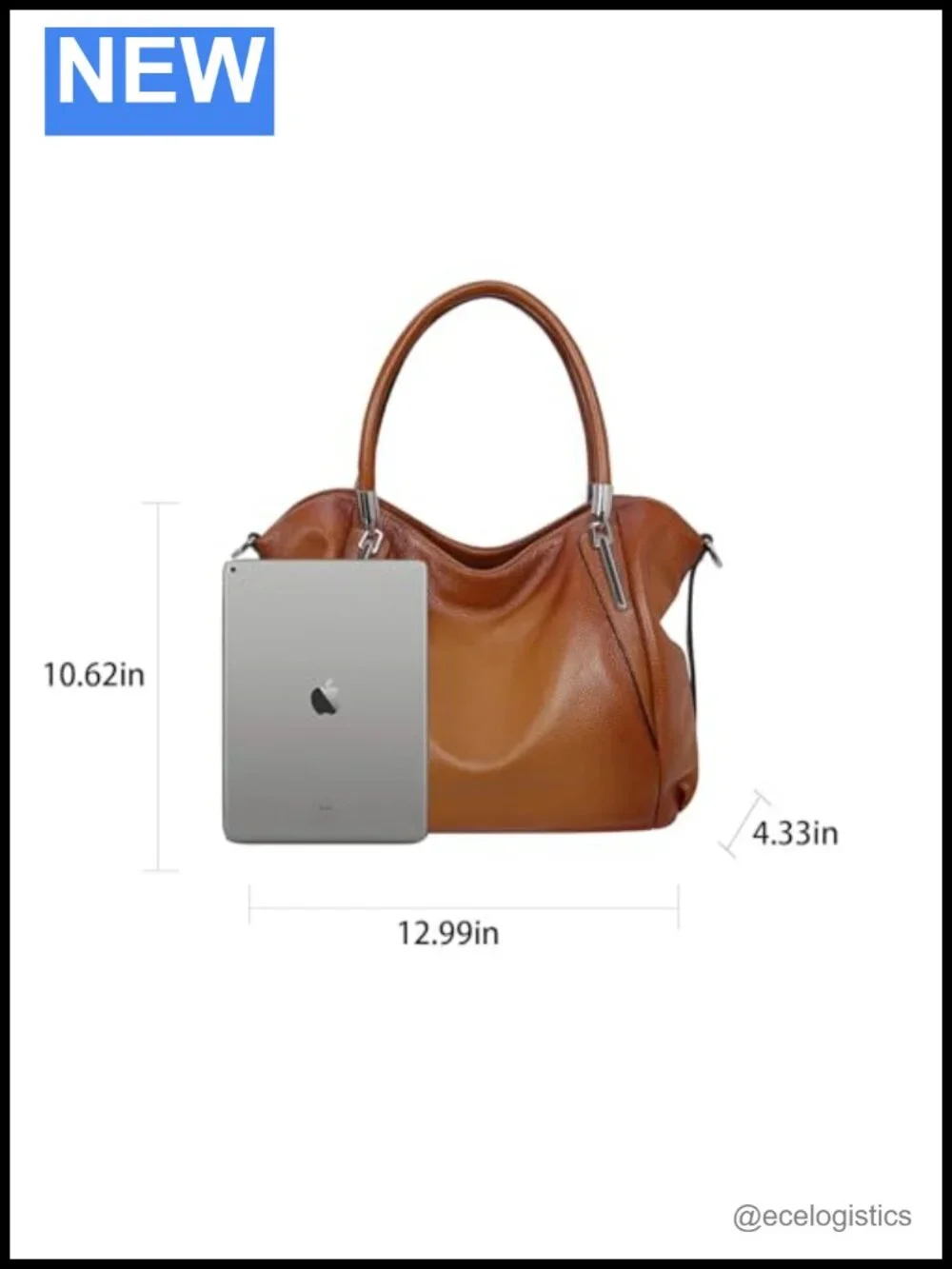 Genuine Leather Hobo Satchel Tote Handbag with Detachable Strap
